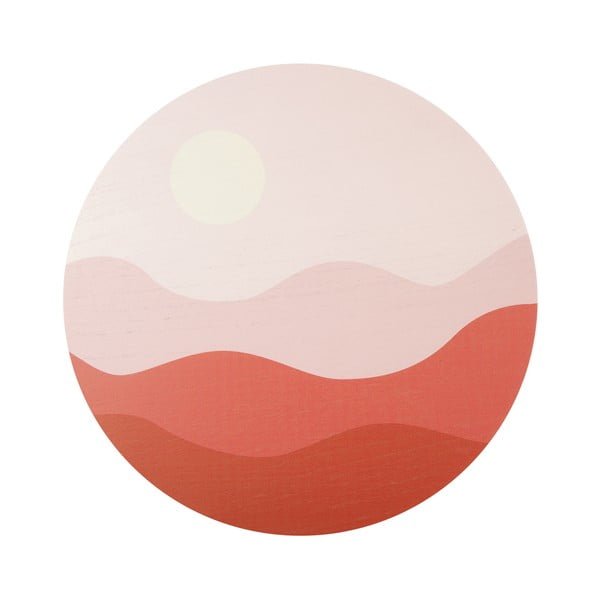 Rožinės ir raudonos spalvos paveikslas PT LIVING Pink Sunset, ø 40 cm