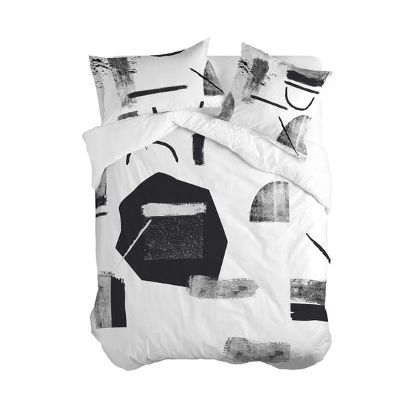 Medvilninis antklodės užvalkalas Blanc Shapes, 200 x 200 cm
