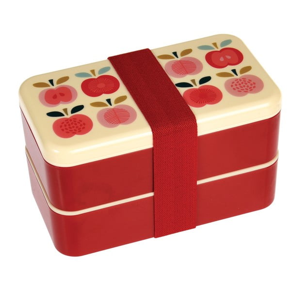 Rex London derliaus obuolių maisto dėžutė su gumine juosta