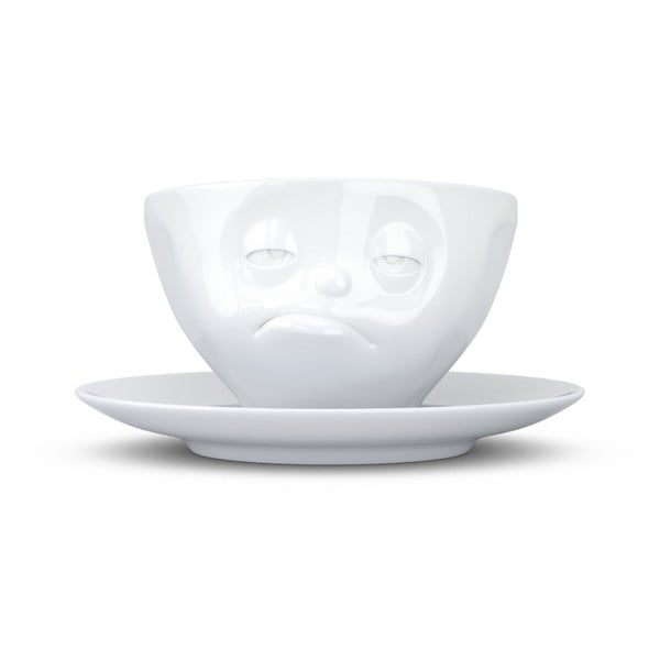 Baltas porcelianinis puodelis su lėkštele 58 products Snoozy