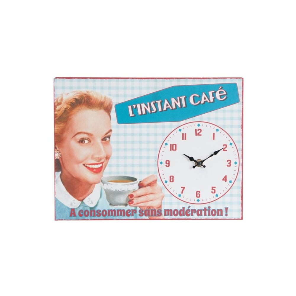 Sieninis laikrodis "Instant Café", 32x24 cm