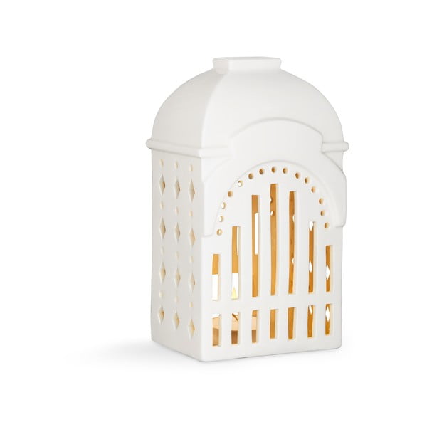 Balta keraminė žvakidė Kähler Design Urbania Lighthouse Tivoli
