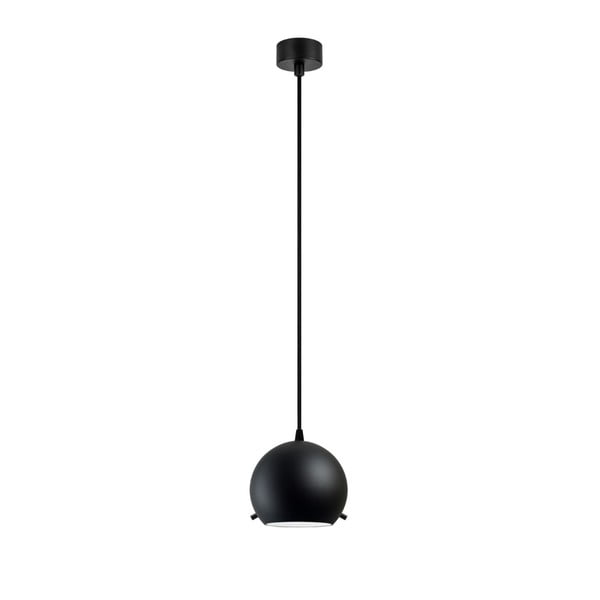 Juodas pakabinamas šviestuvas Sotto Luce Myoo Matte S, ⌀ 15 cm