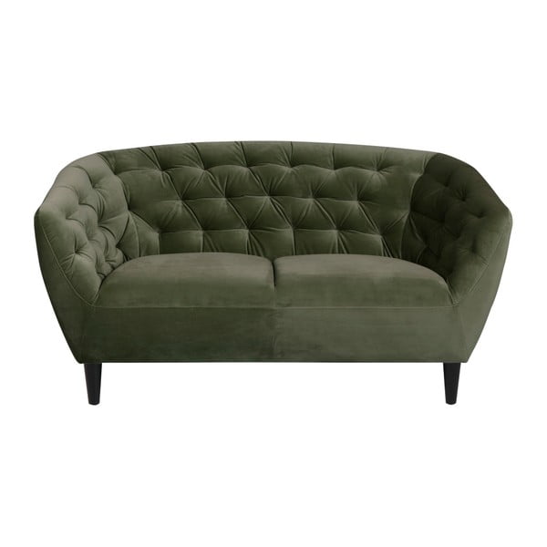Žalia aksominė sofa Actona Ria, 150 cm