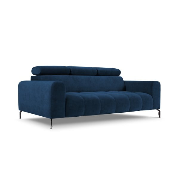 Mėlyna reguliuojama sofa su aksominiu paviršiumi Milo Casa Nico