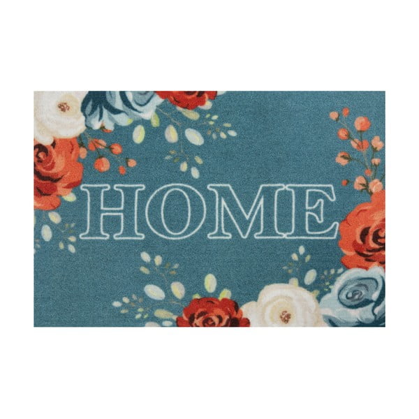 Mėlynas durų kilimėlis Hanse Home Flower Home, 40 x 60 cm