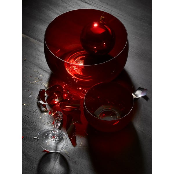 6 raudono stiklo dubenėlių rinkinys Crystalex Extravagance, ø 12,2 cm