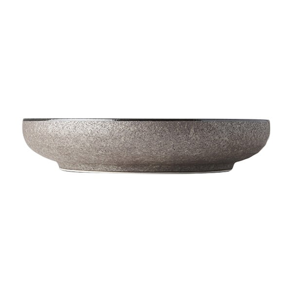 Smėlio spalvos keramikinė lėkštė su paaukštintu apvadu MIJ Earth, ø 22 cm