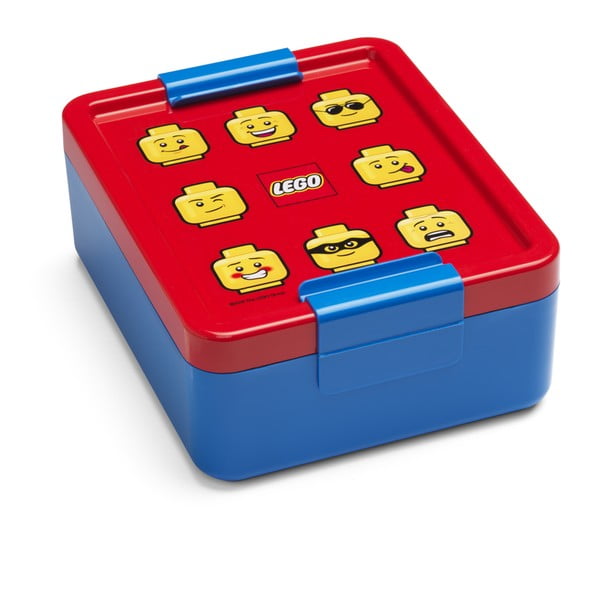 Mėlyna užkandžių dėžutė su raudonu dangteliu LEGO® Iconic