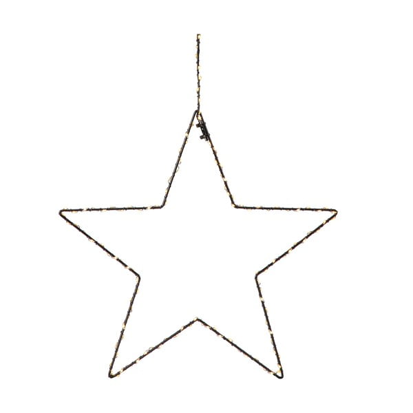 Juoda pakabinama kalėdinė dekoracija Markslöjd Alpha Star, aukštis 45 cm