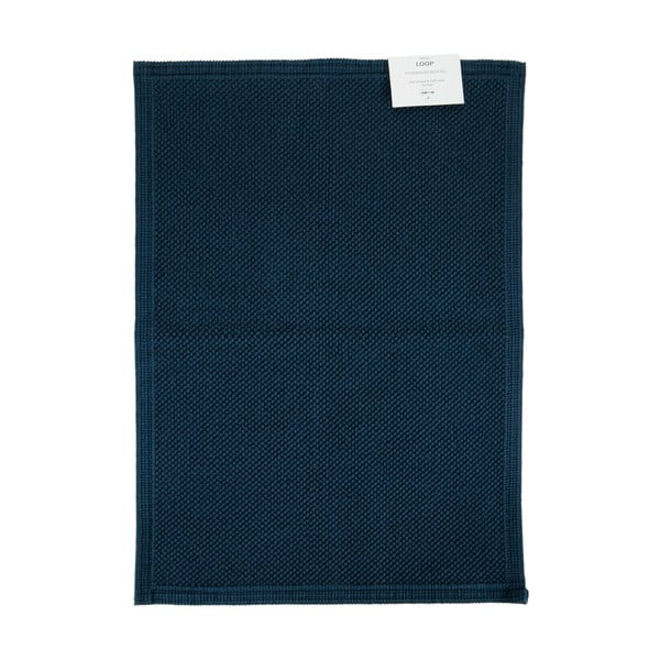 Mėlynos spalvos medvilninis vonios kilimėlis Bahne & CO, 70 x 50 cm