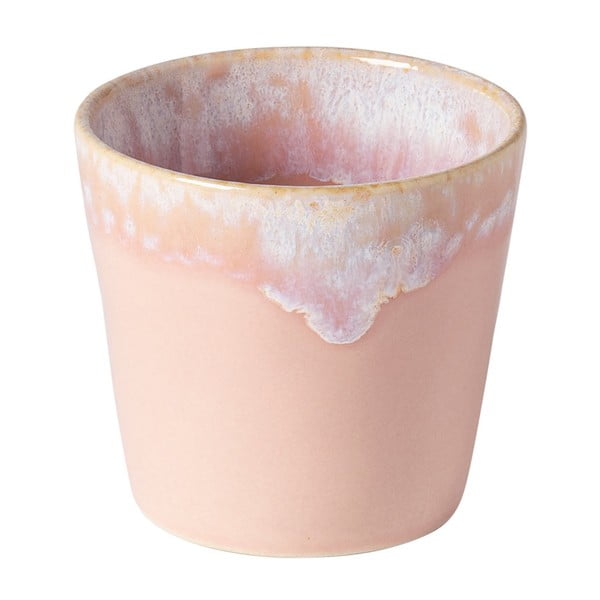 Baltos ir rausvos spalvos akmens masės espreso puodelis Costa Nova, 200 ml