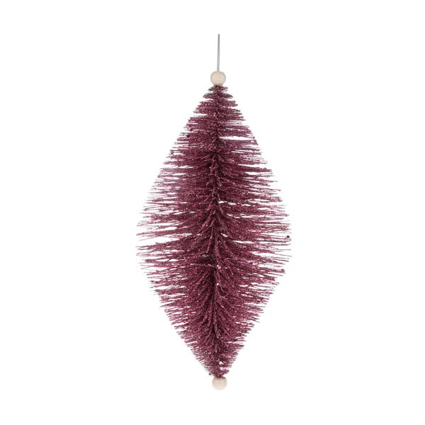 Dakls violetinės spalvos pakabinamas ornamentas, 24 cm ilgio