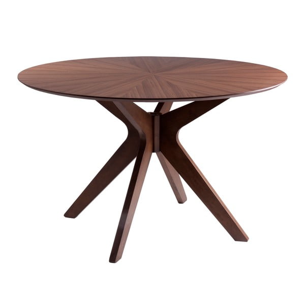 Valgomojo stalas su riešutmedžio apdaila sømcasa Carmel, ⌀ 120 cm