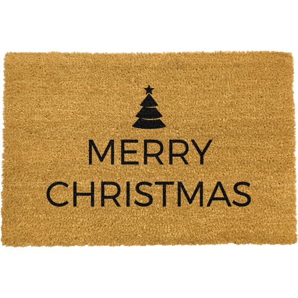 Natūralaus kokoso pluošto kilimėlis Artsy Doormats Merry Christmas, 40 x 60 cm