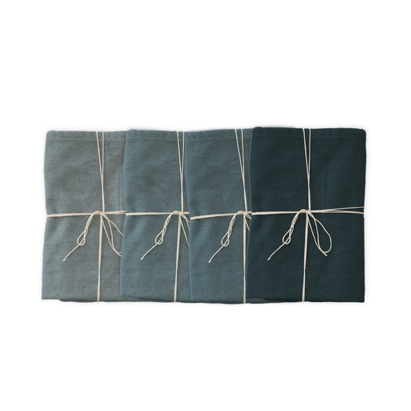 4 lininių servetėlių rinkinys Linen Couture Blue, 43 x 43 cm