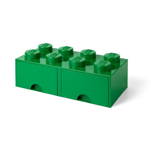Žalia laikymo dėžė su 2 LEGO® stalčiais