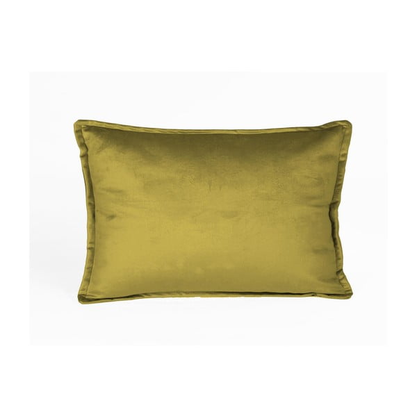 Aksominė aukso spalvos pagalvėlė Velvet Atelier Golden, 50 x 35 cm
