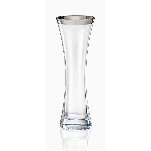 Stiklinė vaza Crystalex Frost, aukštis 19,4 cm