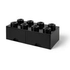 Juoda laikymo dėžė su dviem LEGO® stalčiais