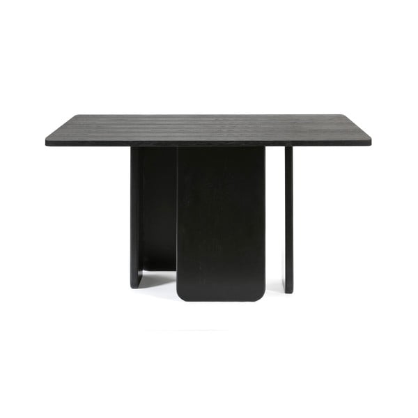 Juodas valgomojo stalas Teulat Arq, 137 x 137 cm