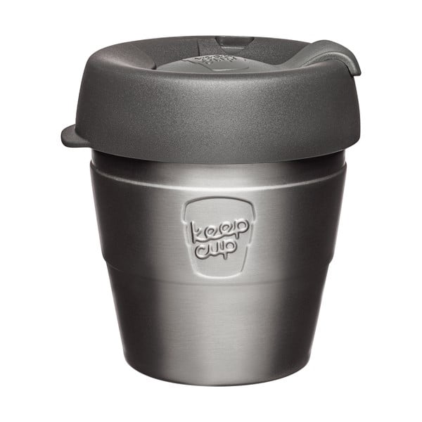 Pilkas kelioninis puodelis su dangteliu KeepCup Nitro Thermal, 177 ml
