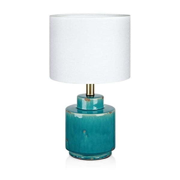 Mėlyna ir balta stalinė lempa Markslöjd Cous