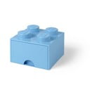 Šviesiai mėlyna LEGO® kvadratinė laikymo dėžutė