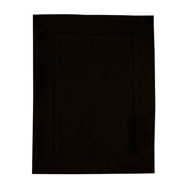 Juodas medvilninis vonios kilimėlis Wenko, 50 x 70 cm