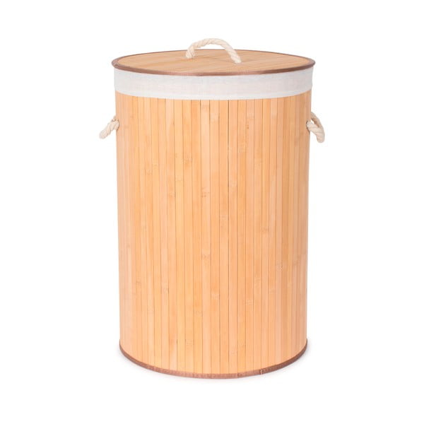 Bambukinis apvalus skalbinių krepšys Compactor Round