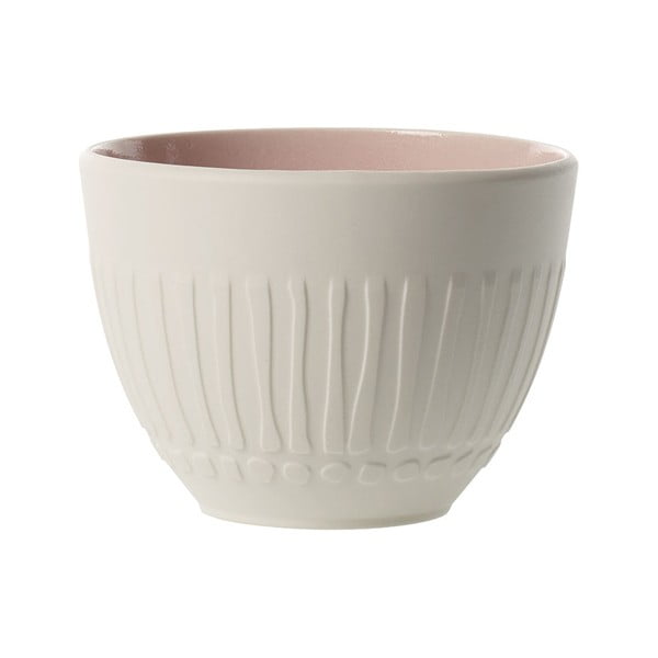 Baltas ir rožinis porcelianinis puodelis Villeroy & Boch Blossom, 450 ml