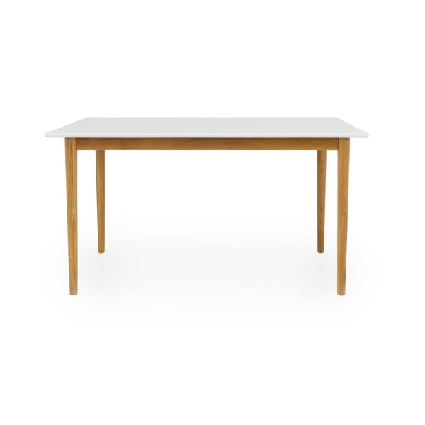 Baltas valgomojo stalas Tenzo Svea, 140 x 80 cm