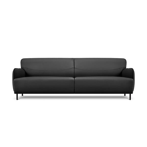 Tamsiai pilka odinė sofa Windsor & Co Sofas Neso, 235 x 90 cm