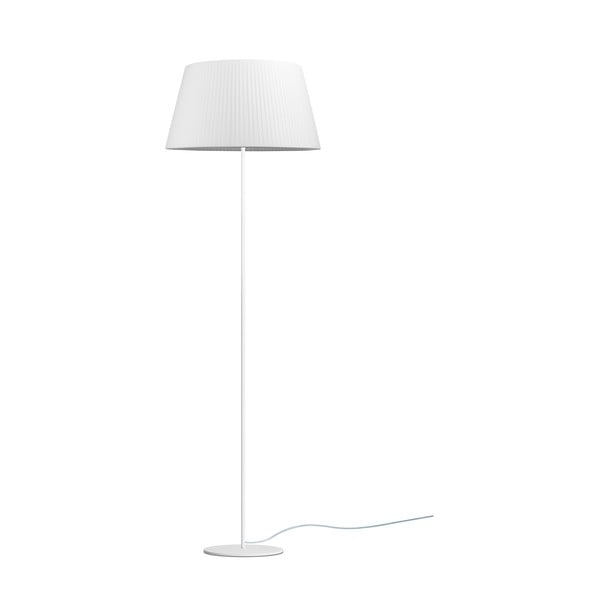 Baltas grindų šviestuvas Sotto Luce Kami, ⌀ 45 cm