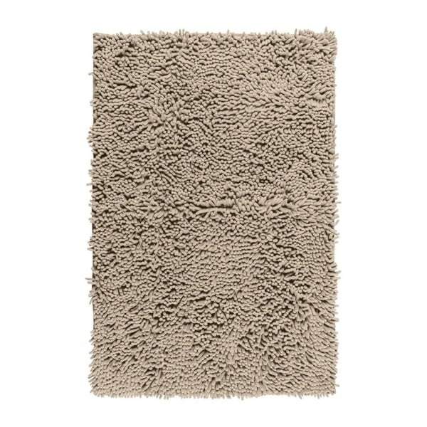 Smėlio spalvos vonios kambario kilimėlis Wenko Chenille, 80 x 50 cm