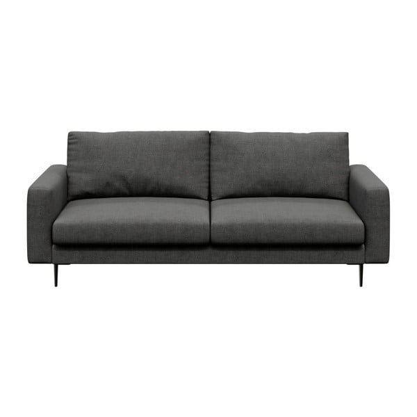 Tamsiai pilka sofa Devichy Levie, 222 cm
