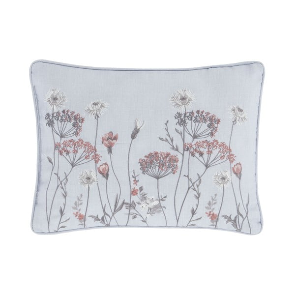 Rožinės ir pilkos spalvos pagalvėlė Catherine Lansfield Meadowsweet Floral, 30 x 40 cm