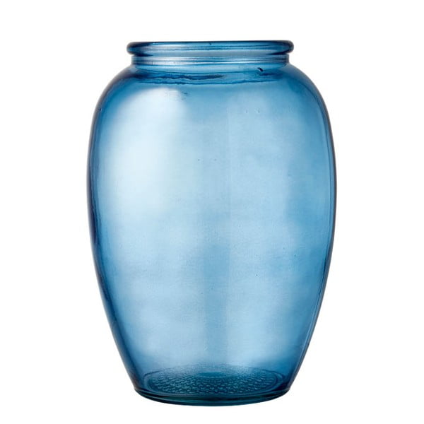 Mėlyno stiklo vaza "Bitz Kusintha", ø 14 cm