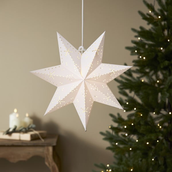 Balta kalėdinė šviečianti dekoracija ø 45 cm Classic - Star Trading