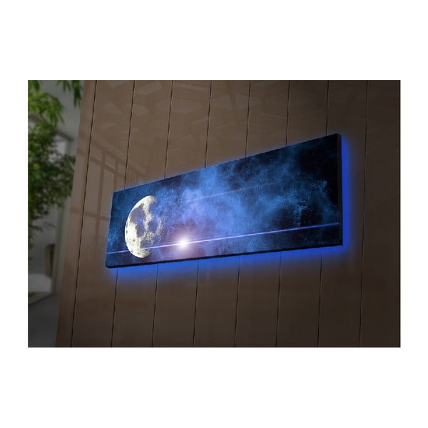 Apšviestas paveikslas Ledda Universe, 90 x 30 cm