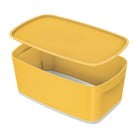 Geltonos spalvos laikymo dėžutė su dangteliu Leitz Cosy, 5 l talpos