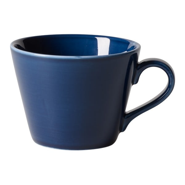 Tamsiai mėlynos spalvos porcelianinis kavos puodelis Villeroy & Boch Like Organic, 270 ml