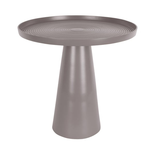 Pilkos spalvos metalinis šoninis staliukas Leitmotiv Force, aukštis 37,5 cm
