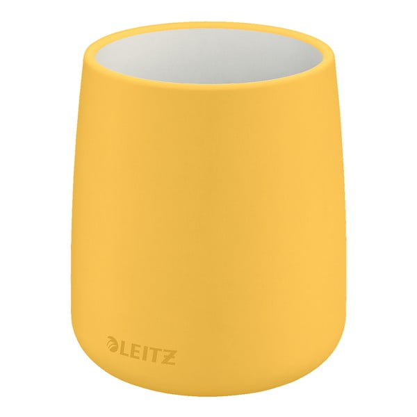 Geltonas keraminis pieštukinis puodelis Leitz Cosy