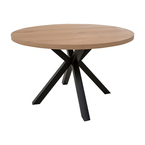 Apvalus valgomojo stalas juodomis kojomis Canett Maison, ø 120 cm