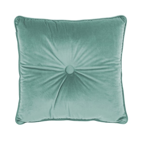 Šviesiai žalia pagalvėlė Tiseco Home Studio Velvet Button, 45 x 45 cm