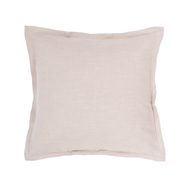 Smėlio spalvos pagalvė su lininiu audiniu Tiseco Home Studio, 45 x 45 cm