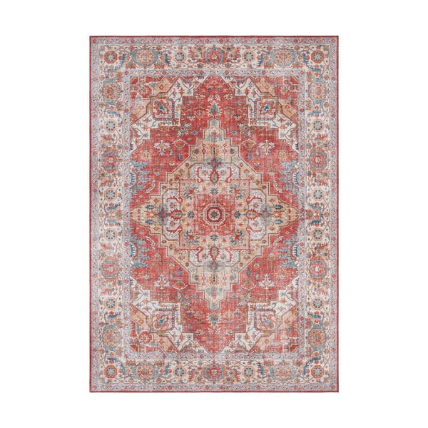 Plytų raudonos spalvos kilimas Nouristan Sylla, 200 x 290 cm