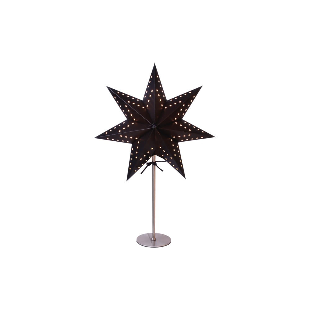 Žvaigždės formos šviesos dekoracija Black Star Trading Bobo, aukštis 51 cm