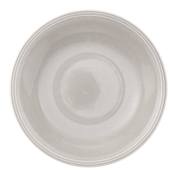 Baltai pilka porcelianinė gili lėkštė Villeroy & Boch Like Color Loop, ø 23,5 cm